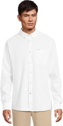 Barbour Nelson Tailored Shirt Mens Clothing White : MD, Cotton/Linen