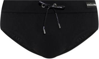 Dolce & Gabbana Zwemboxers met Logo - Heren - Strandmode - Zwart - M - Nylon - Badmode