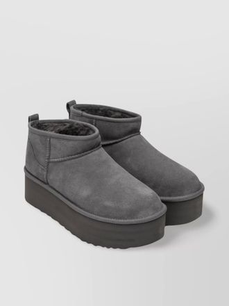 UGG suede platform ankle boots