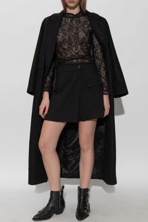 AllSaints Lace Top Aria, Womens, Black