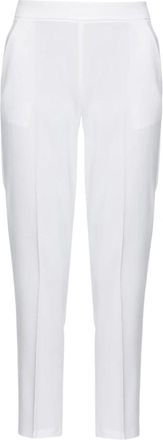 Pinko Polyester Broek - Dames - Slim Fit Broeken - Wit - M - Polyester - Broeken