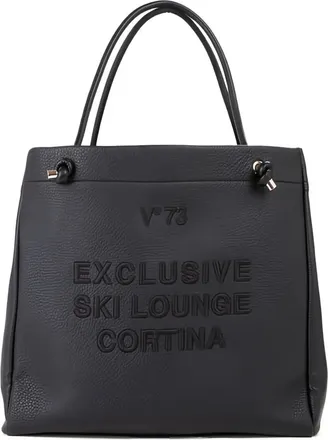 V° 73 Cortina logo-embossed tote bag - women - Polyester/Polyurethane - One Size - Black