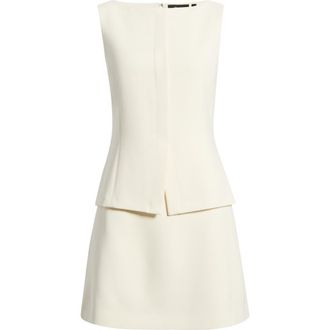 Theory Boat Neck Minidress in Rice - Y0C at Nordstrom, Size 00