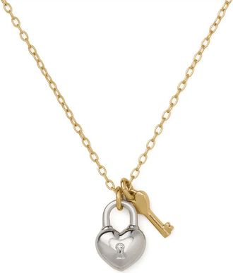 Kate Spade New York love ya pendant necklace in Gold/Silver at Nordstrom