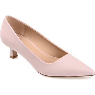 Journee Collection Celica Pump - Wide Width in Blush at Nordstrom Rack, Size 7.5