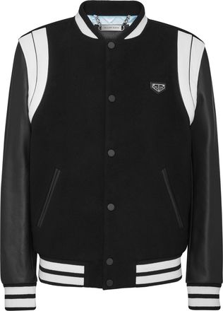 Philipp Plein Leren Bomber