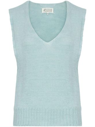 Maison Margiela Fussbett gebreide top - Blauw