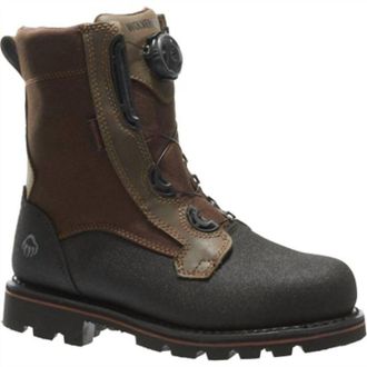 Wolverine Mens Drilbit Boa Steel Toe Boots In Real Brown