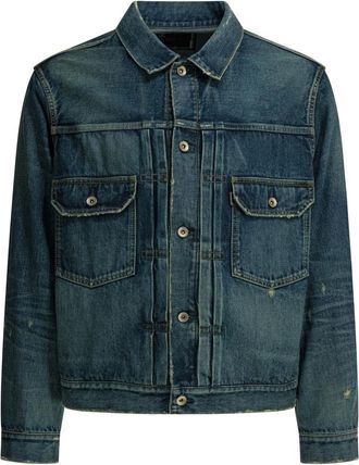 sacai Giacca in denim - - Jackets - Uomo - Blu - L