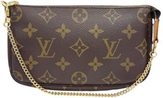 Louis Vuitton Pre-owned Pochette Pouch - Dames - Vintage Tassen - Bruin - ONE Size - Vintage