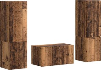 vidaXL Conjunto De Mueble De Tv 5 Uds. Madera Envejecida Vidaxl