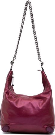 Gucci Pre-owned Womens Hobo Bag Chain Strap - Purple Leather - One Size