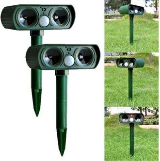 OEM Repelente Ultras&oacute;nico Solar Para Mascotas Y Animales, Sensor Pir, Ideal Para Jardines Y Granjas