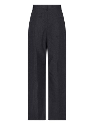 Victoria Beckham Womens Trousers Grey Wool