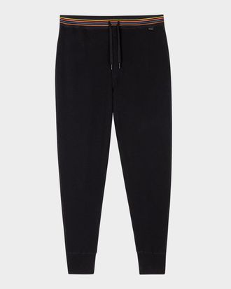 Paul Smith Men & apos;s Artist Rib Stripe-Waistband Joggers
