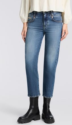Herrlicher 5-Pocket-Jeans HERRLICHER Breezy Cropped Denim, Damen, Gr. 26, N-Gr, happy blau, Denim/Jeans, Obermaterial: 99% Baumwolle, 1% Elasthan, straight fit 7