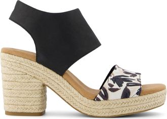 Toms Majorca Rope Watercolor Floral Platform Sandal