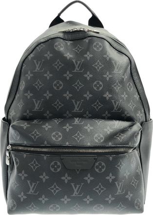 Louis Vuitton Black Coated Canvas Backpack (Pre-Owned)