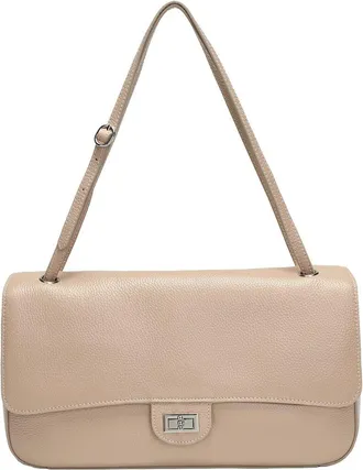 Tiffany & Fred 33Cm Leather Flap Tote