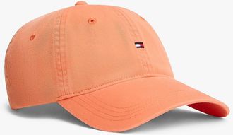 Tommy Hilfiger Mens Flag Logo Baseball Cap - Orange