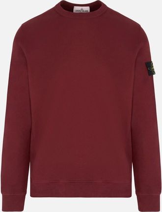 Stone Island Mens S0A20 Compass Badge Sweater Burgundy - Red - Size: 38