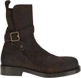 Burberry Ledger Jodphur Leren Laarzen - Heren - Schoenen - Bruin - Maat: 43 EU Leer