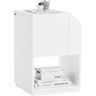 SoBuy Sobuy - Bedside Table Nightstand Table End Table Sofa Side Table,FBT136-W