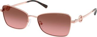 Michael Kors Andros Zonnebril - Dames - Zonnebrillen - Roze - 56 MM - Accessoires