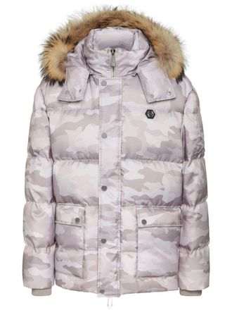Philipp Plein Parka con stampa camouflage - Toni neutri