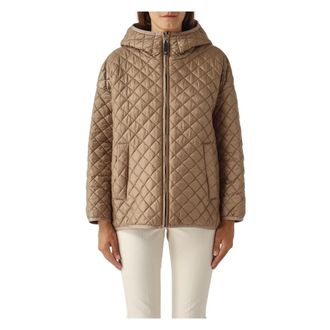 Max Mara Jassen, Dames, Beige, S, Polyester, Leo Quilted Jacket