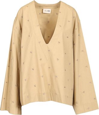 The Attico Allover Embroidery Blouse