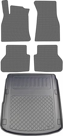 OEM Juego De Alfombrillas De Goma Para Coche Y Alfombrilla Para Maletero Para Audi A6 C8 Sed&aacute;n Desde Junio De 2018