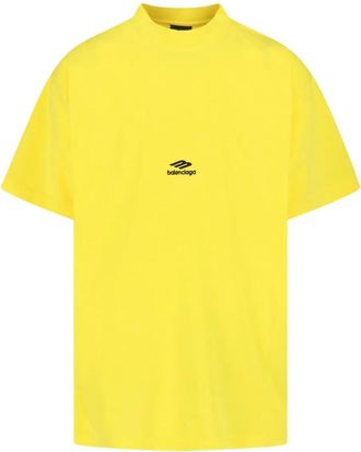 Balenciaga T-shirt con logo - Giallo