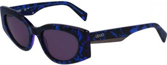 Liu Jo Womens LJ792S 52 460 Sunglasses - Black/Blue - One Size