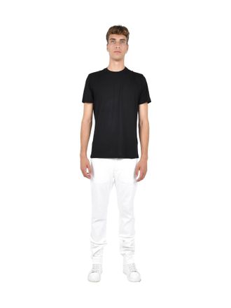 low brand Ribbed Crewneck T-Shirt - Black