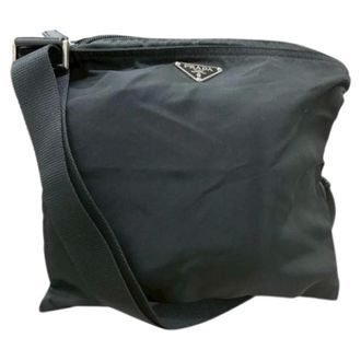 Prada Pre-owned Nylon Shoulder Bag - Dames - Pre-owned - Zwart - Maat: ONE Size Nylon