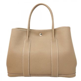 Herm&egrave;s Etoupe Gray Negonda Leather Tote Bag (Pre-Owned)