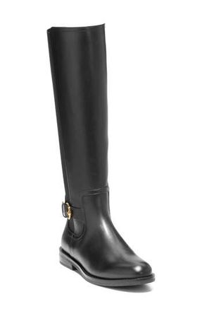 Cole Haan Celestina Riding Boot in Black Leather at Nordstrom Rack, Size 5.5