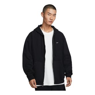 Nike Solo Swoosh Full-Zip Fleece Hoodie Black HV1085-010