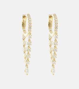 Anita Ko Sienna 18kt gold hoop earrings with diamonds