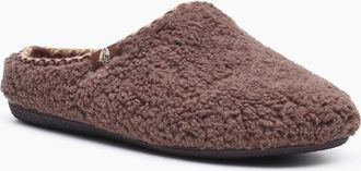 Hush Puppies Womens Hush Puppies Good Textile Womens Chocolate Slippers - Brown - Size: 7