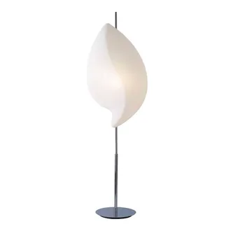 Netlighting Natura Floor Lamp Chrome 2 Light E27 Indoor White in Grey