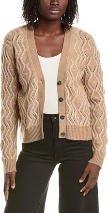 Isla Maeve Plaited Cable Cashmere Cardigan
