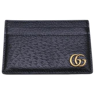 Gucci Pre-owned Card Case - Heren - Vintage Accessoires - Zwart - ONE Size - Leer - Vintage