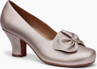 Hotter Womens Donna Womens Wide Fit Court Shoes - Tan - Size: 6.5