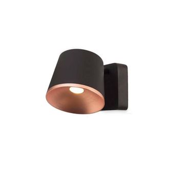 Netlighting Drone Integrated LED Indoor Dome Wall Ceiling Light Brown Copper