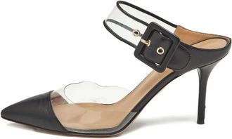 Aquazzura Sandali in pelle con fibbia - Nero