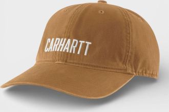 Carhartt Work in Progress Mens Carhartt Embroidered Logo Cap Tan White - Size: O/S