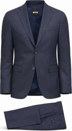 HUGO BOSS P-Huge Performance Pak - Heren - Business pakken - Blauw - S - Wol - Kostuums
