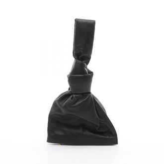 Bottega Veneta Black Leather Clutch Bag (Pre-Owned)